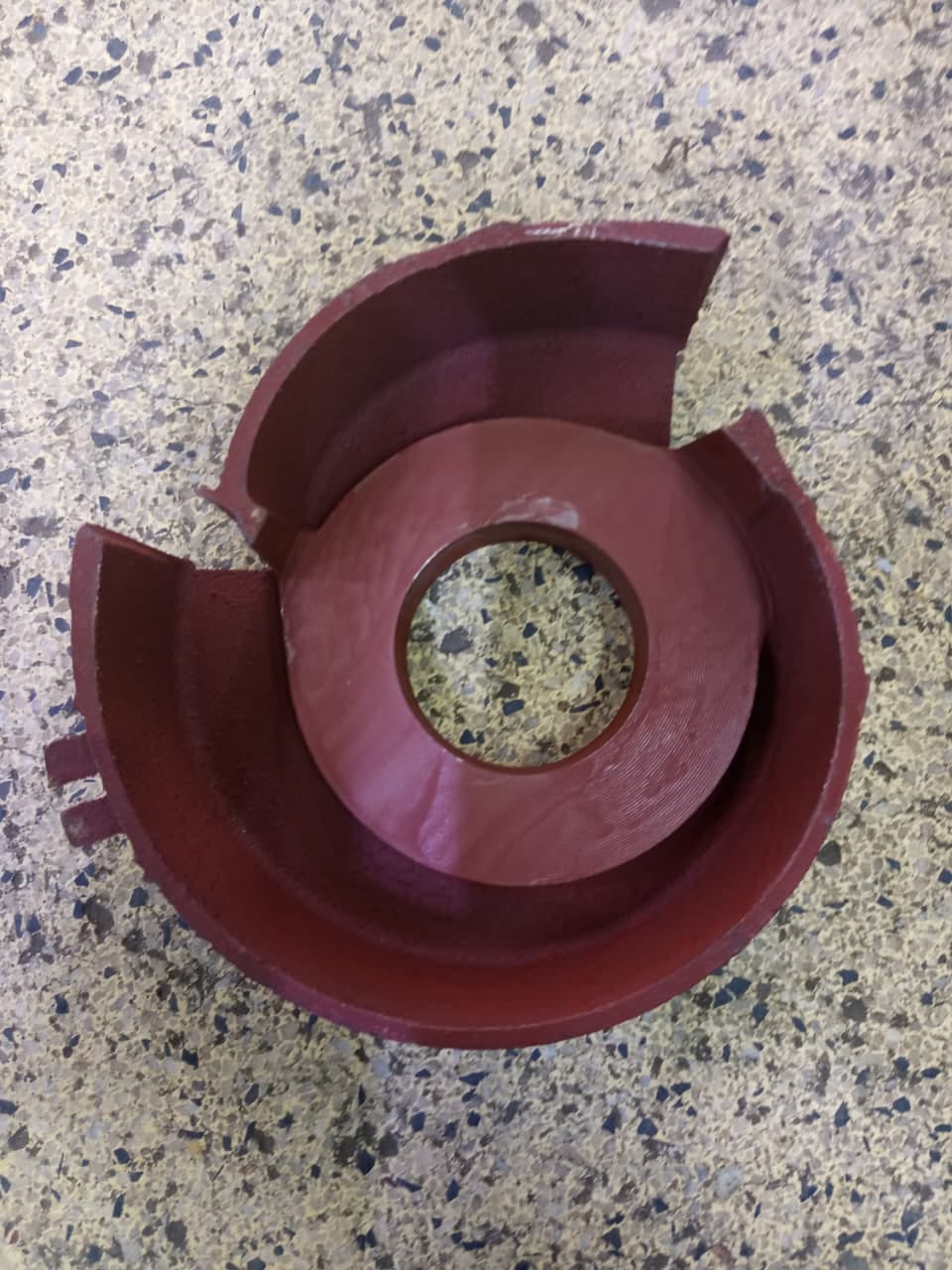 Water Pump Impeller, Cast Iron, part number KMS-WP-IMPELLER